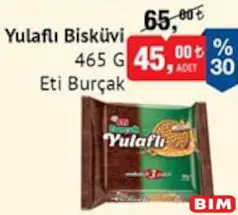 ETİ BURÇAK YULAFLI BİSKÜVİ 465 G